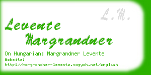 levente margrandner business card